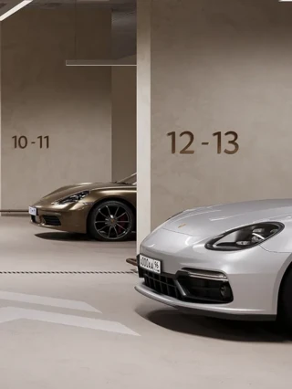 Two-level designer parking