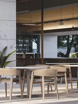 Elegant cafe for family and business meetings